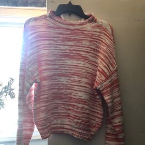 Nine West orange and white sweater size s